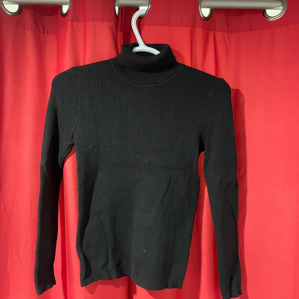 Elegant Black Turtleneck Sweater